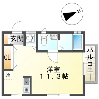 アットホームかわせみ2【2階】の間取り