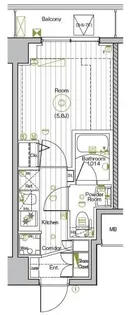グランヴァンプレミアムイースト川口【8階】の間取り