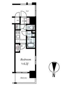 エスリード南森町【4階】の間取り
