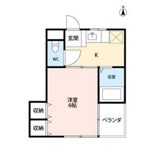 グリーンパーク中村【2階】の間取り