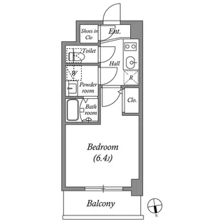 アドバンス西梅田ビオス【3階】の間取り