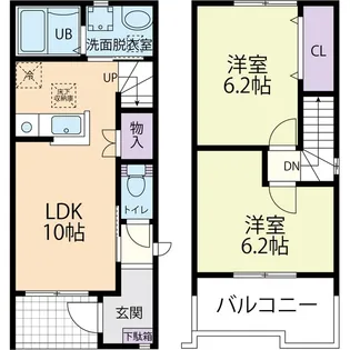 Prog Sakura B(プローグ・さくら)の間取り