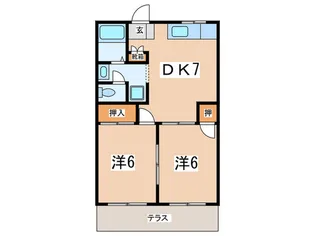 グランフレグランス1【1階】の間取り