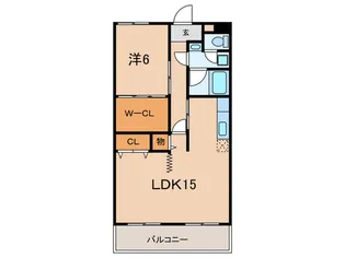 YKハイツ宮の上【5階】の間取り