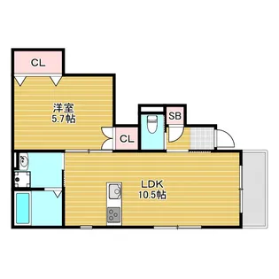 La Plumeria【1階】の間取り