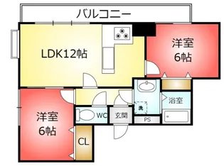 第二山瀬ビル【3階】の間取り