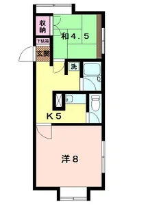 グリーンハイツ【1階】の間取り