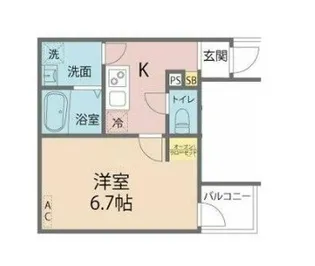 J Maison矢部I【1階】の間取り