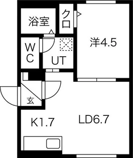 アベリア琴似【3階】の間取り