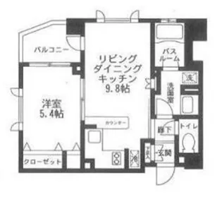 クリオ渋谷ラ・モード【6階】の間取り