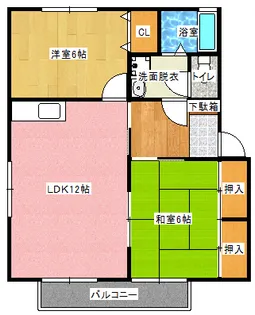 ヴィーブルA棟【2階】の間取り