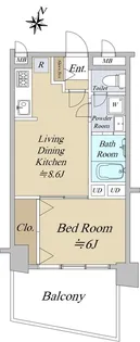 カーサ目黒【3階】の間取り
