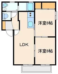 シャンテリーベンC【2階】の間取り