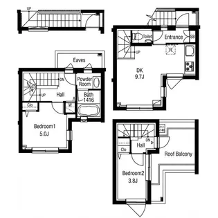 AGRATIO TERRACE 恵比寿の間取り