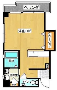 オーシャンパレス真志喜【4階】の間取り