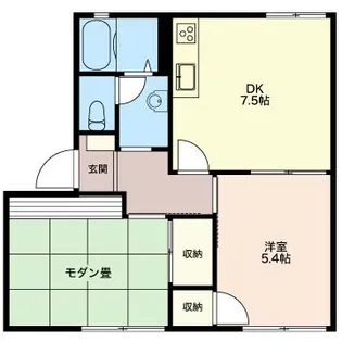 ソレイユ柳橋B【1階】の間取り