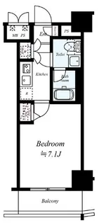 グランフォース横浜伊勢佐木町【5階】の間取り