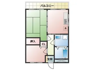 ユー15ビル【2階】の間取り