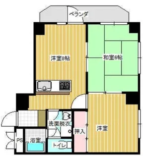 町屋伸和ビル【8階】の間取り