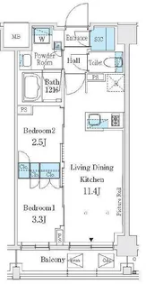 ジェイグランコート品川西大井イースト【5階】の間取り