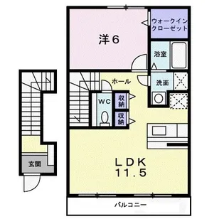 ジェントリー u【2階】の間取り