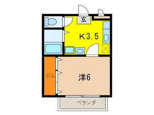 フレンドIIタイセイ【3階】の間取り