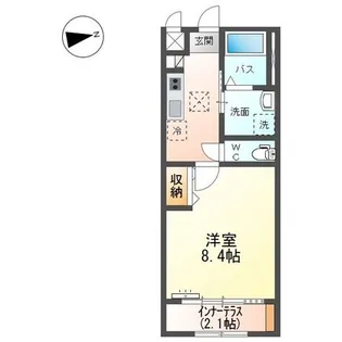 プレシャスワン翔【1階】の間取り