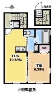 B・キャッスル十条【2階】の間取り