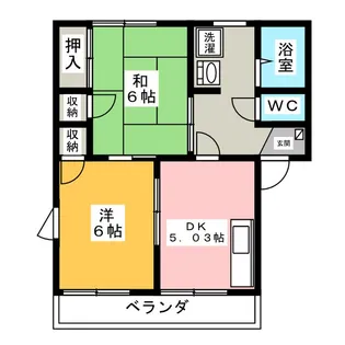 メゾン小杉 D【2階】の間取り