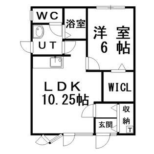 エーコー若松ビル(17-17)【2階】の間取り