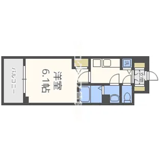 アドバンス大阪城北ルミウス【4階】の間取り