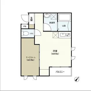 UN五輪【1階】の間取り