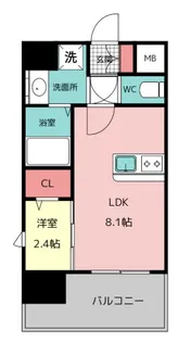 MODERN PALAZZO 美野島NEURO【6階】の間取り