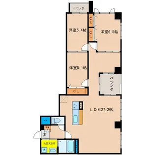 ジックス桜【6階】の間取り