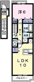 ラ・セレサB【2階】の間取り
