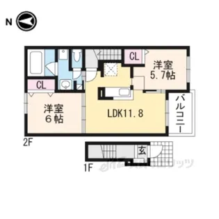 ラズベリーコート【2階】の間取り