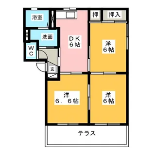 Chelsea A【1階】の間取り