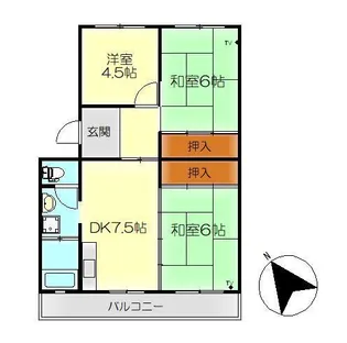 白岳コーポラス【2階】の間取り