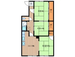 東園コーポラス【1階】の間取り
