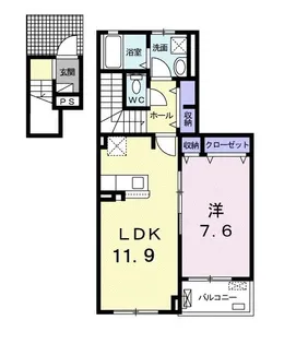 ルーナ カーサ【2階】の間取り