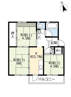 URけやき台【4階】の間取り