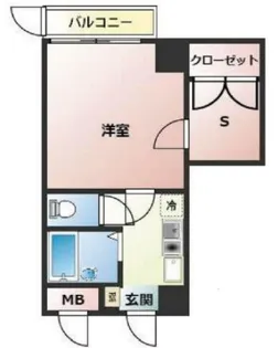 ヴェルステージ茅場町【1階】の間取り