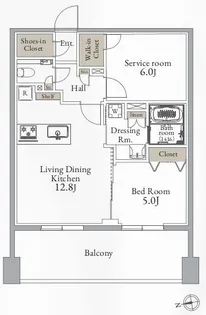 プライマル町屋【9階】の間取り