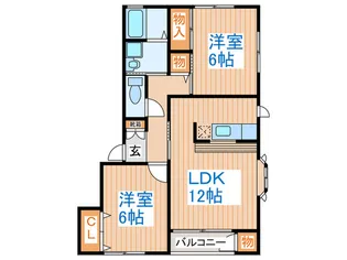 サン・エクセレントB館の間取り