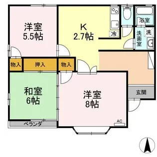 タンジコーポラス【2階】の間取り