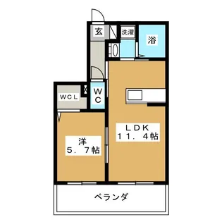 アルシア【1階】の間取り