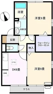 第五グリーンハイムアライ【1階】の間取り