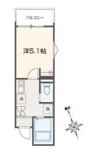 MELLAS小島新田【2階】の間取り