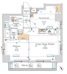 HY’s田端IIwest【6階】の間取り