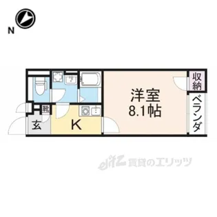 クレイノあさがお【2階】の間取り